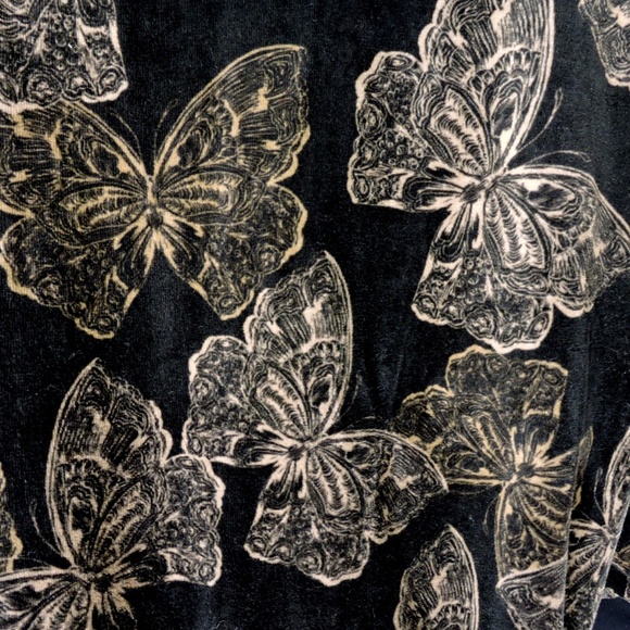 JOHNNY WAS ⚜ WOMEN'S BLACK COTTON VELVET HUDED JACKET - Picture 5 of 6